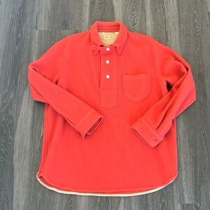 Levi’s vintage clothing Orange shirt button